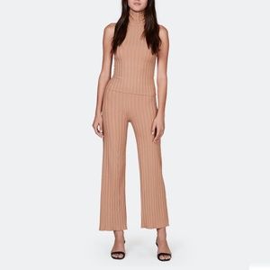 LETT Camel Wide Rib Orly Top & Biarritz Pant Set